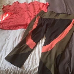 Women plus Capri set